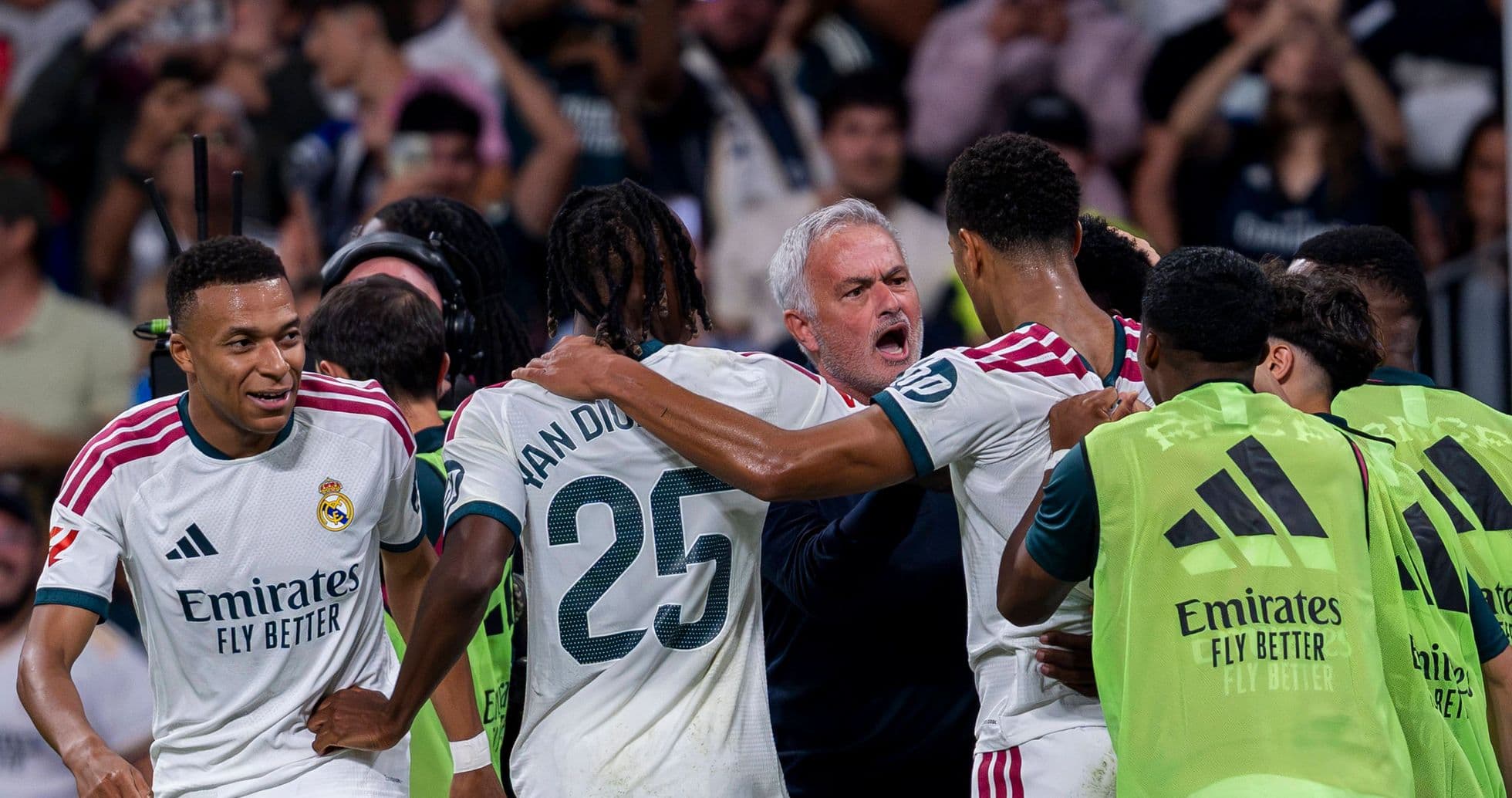 José Mourinho elogia la audacia de Mbappé tras victoria contundente del Real Madrid sobre Sevilla José Mourinho elogia la audacia de Mbappé tras victoria contundente del Real Madrid sobre Sevilla
