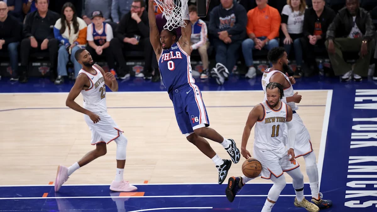 Los renovados 76ers muestran destellos de su potencial ante los campeones Knicks Los renovados 76ers muestran destellos de su potencial ante los campeones Knicks