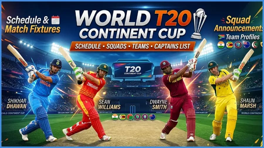 Calendario, Equipos y Capitanes de la Copa Mundial T20 Continental Calendario, Equipos y Capitanes de la Copa Mundial T20 Continental
