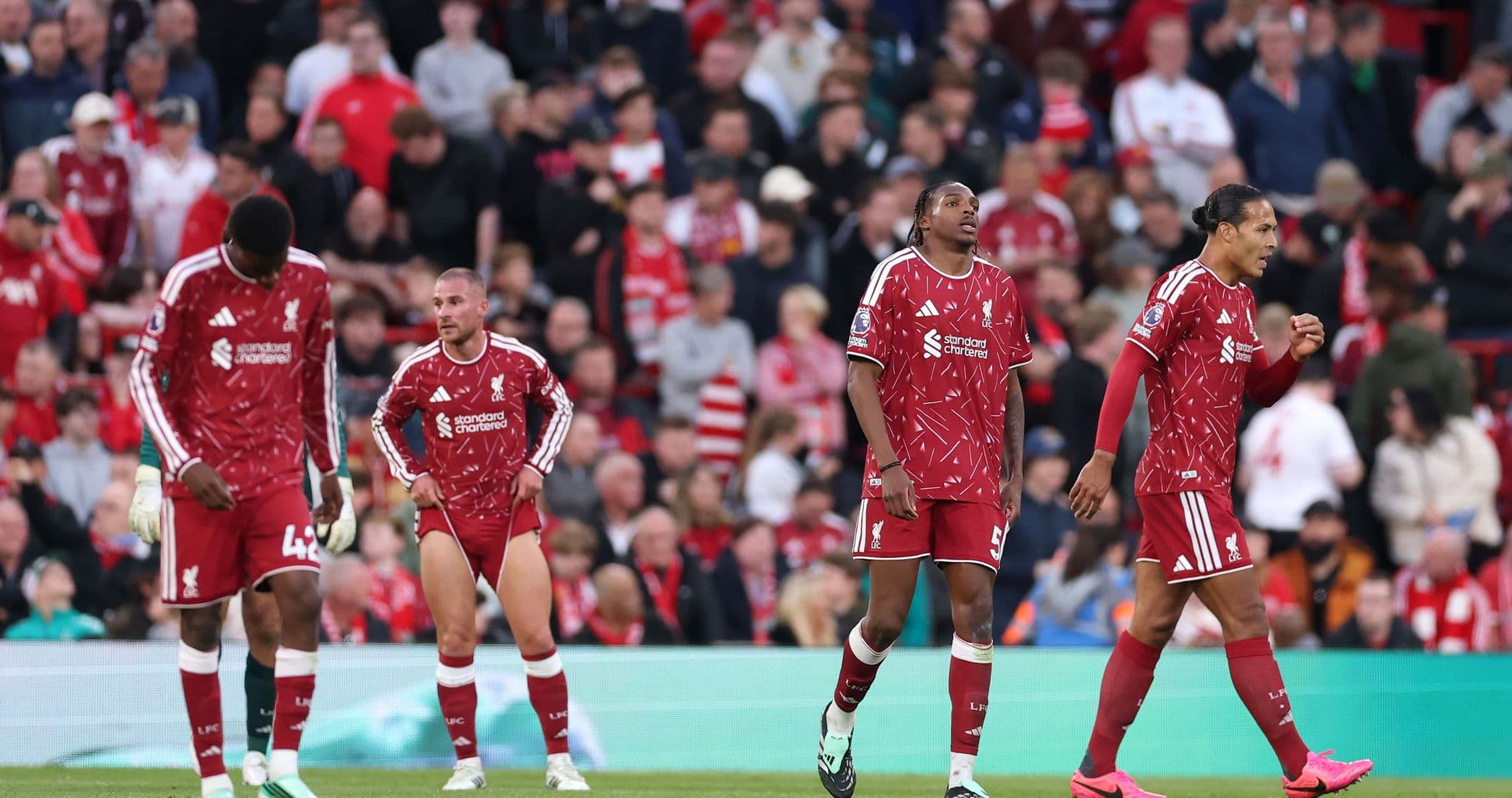 Calificaciones de jugadores del Liverpool ante Man City: Gravenberch expulsado y Frimpong humillado en derrota 0-3 Calificaciones de jugadores del Liverpool ante Man City: Gravenberch expulsado y Frimpong humillado en derrota 0-3